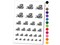 Bulldozer Dozer Construction Vehicle Temporary Tattoo Water Resistant Fake Body Art Set Collection